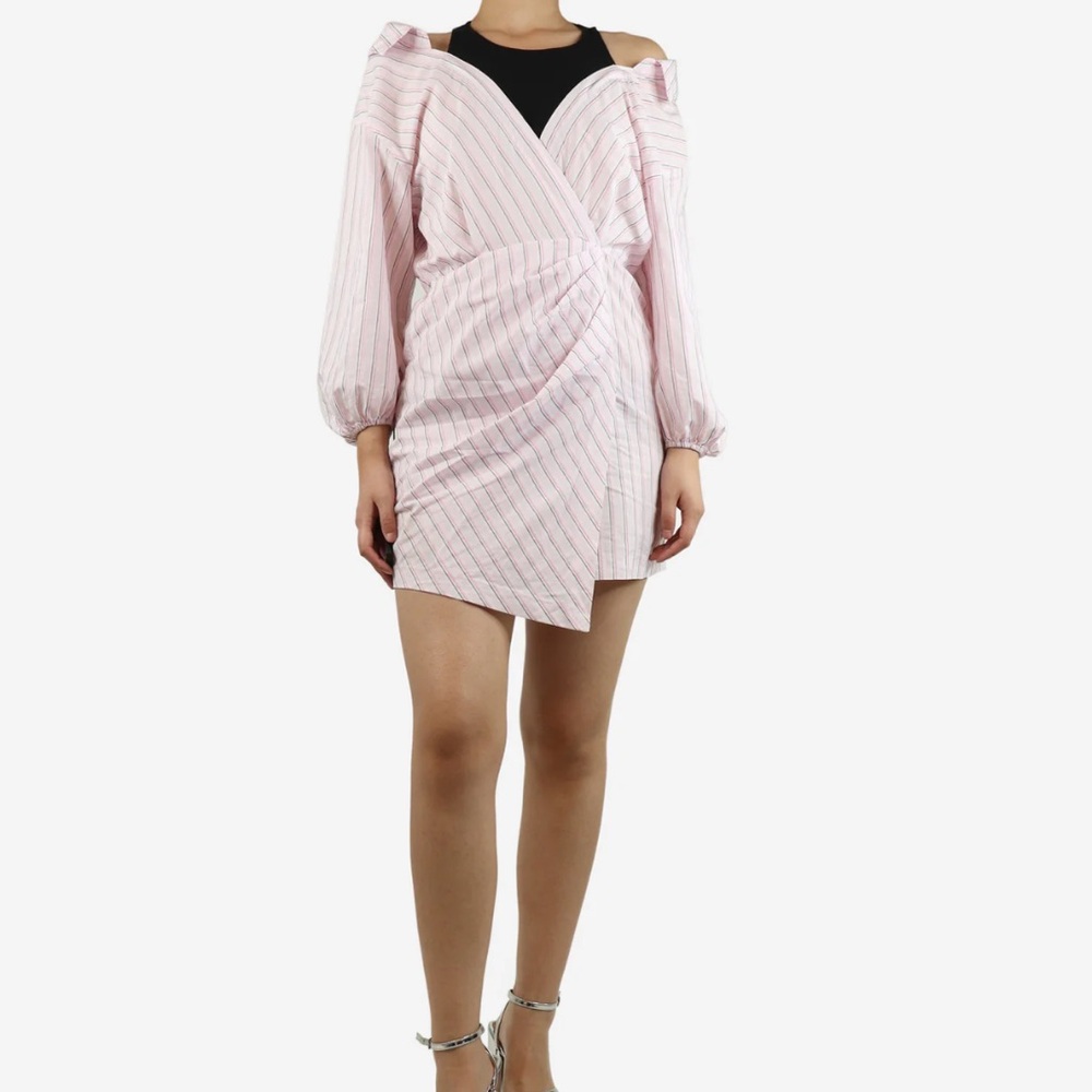 Maje Riavoli Layered Look Faux Wrap Dress